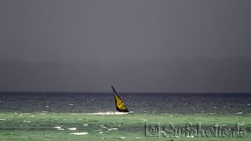 Windsurfen auf der Eckernfoerder Bucht bei Lindhöft