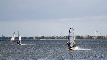 Windsurfen in Strand Horst / Harderwijk Oktober 2013